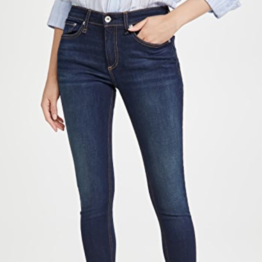 Rag and Bone Cate Mid Rise ankle skinny jeans s26